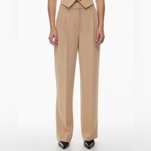 Aritzia Wilfred Effortless Pants Color Camel